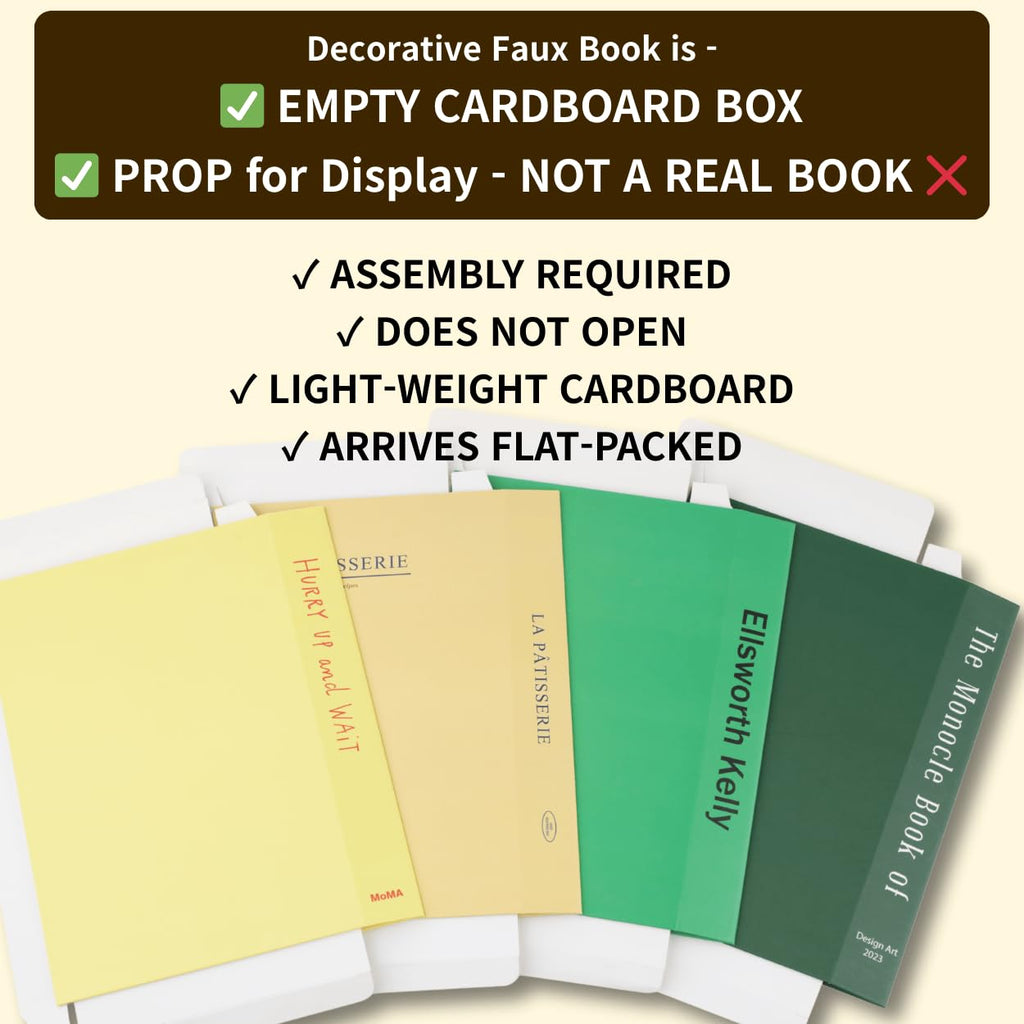 Decorative Book Boxes 4pcs