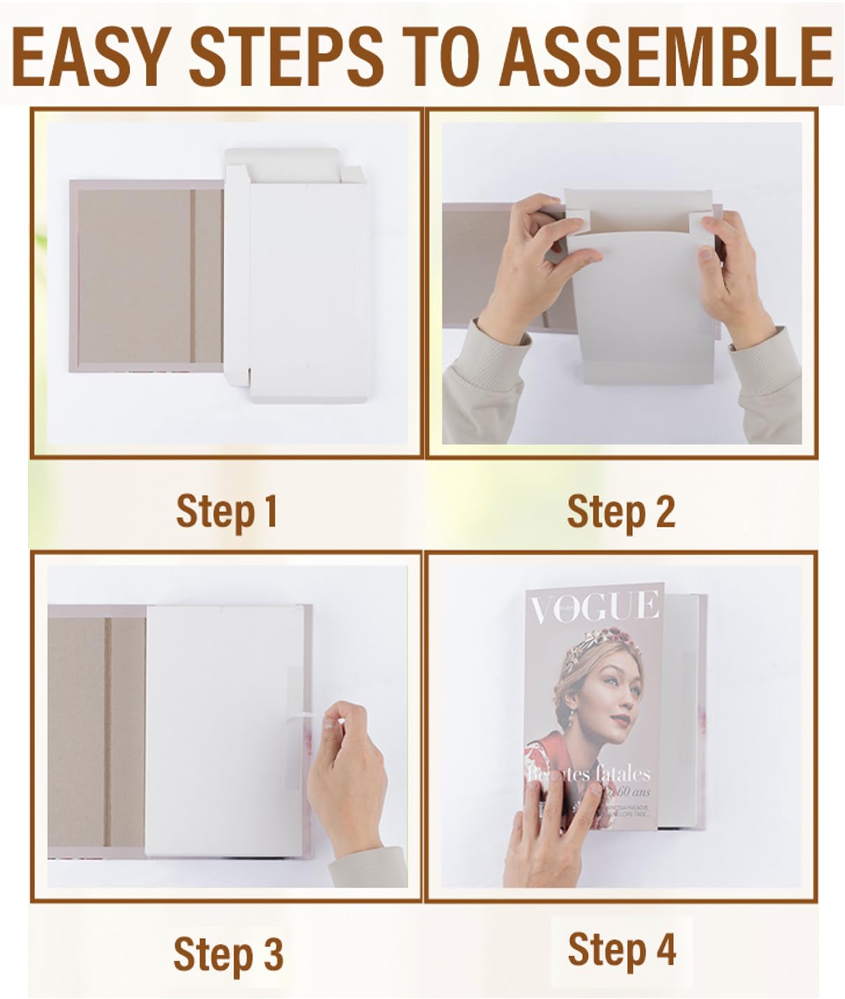 Decorative Book Boxes 4pcs