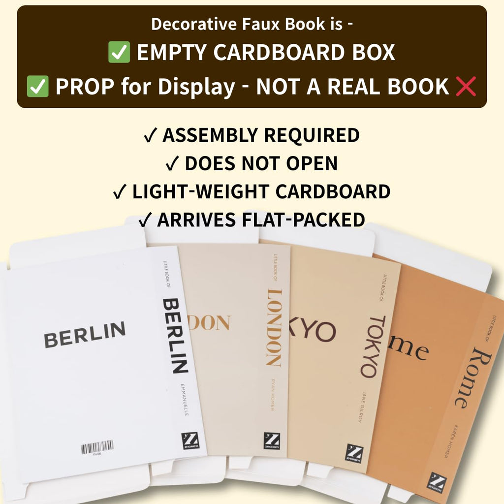 Decorative Book Boxes 4pcs