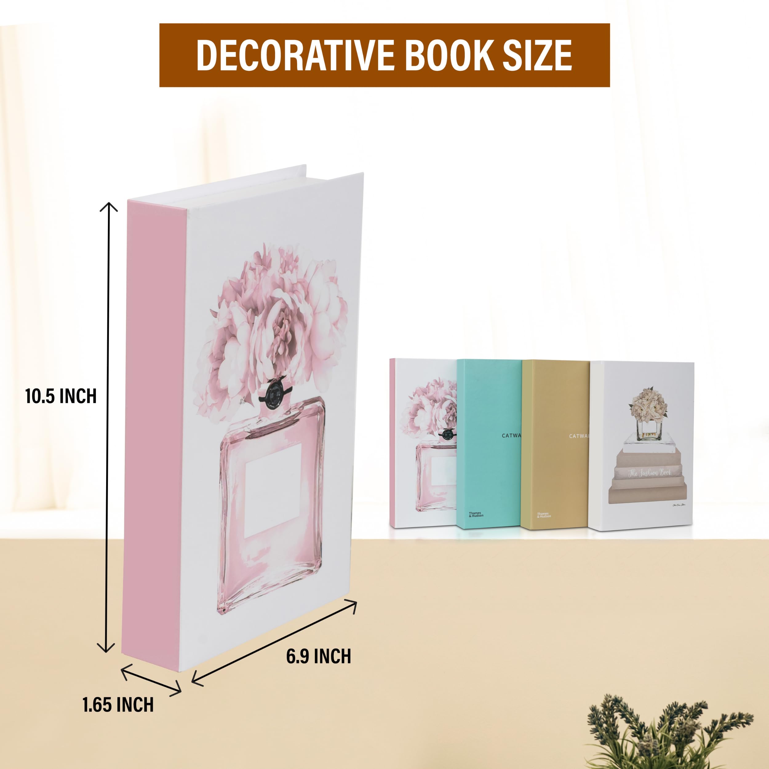Decorative Book Boxes 4pcs