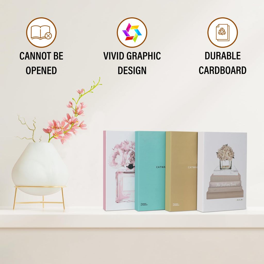 Decorative Book Boxes 4pcs