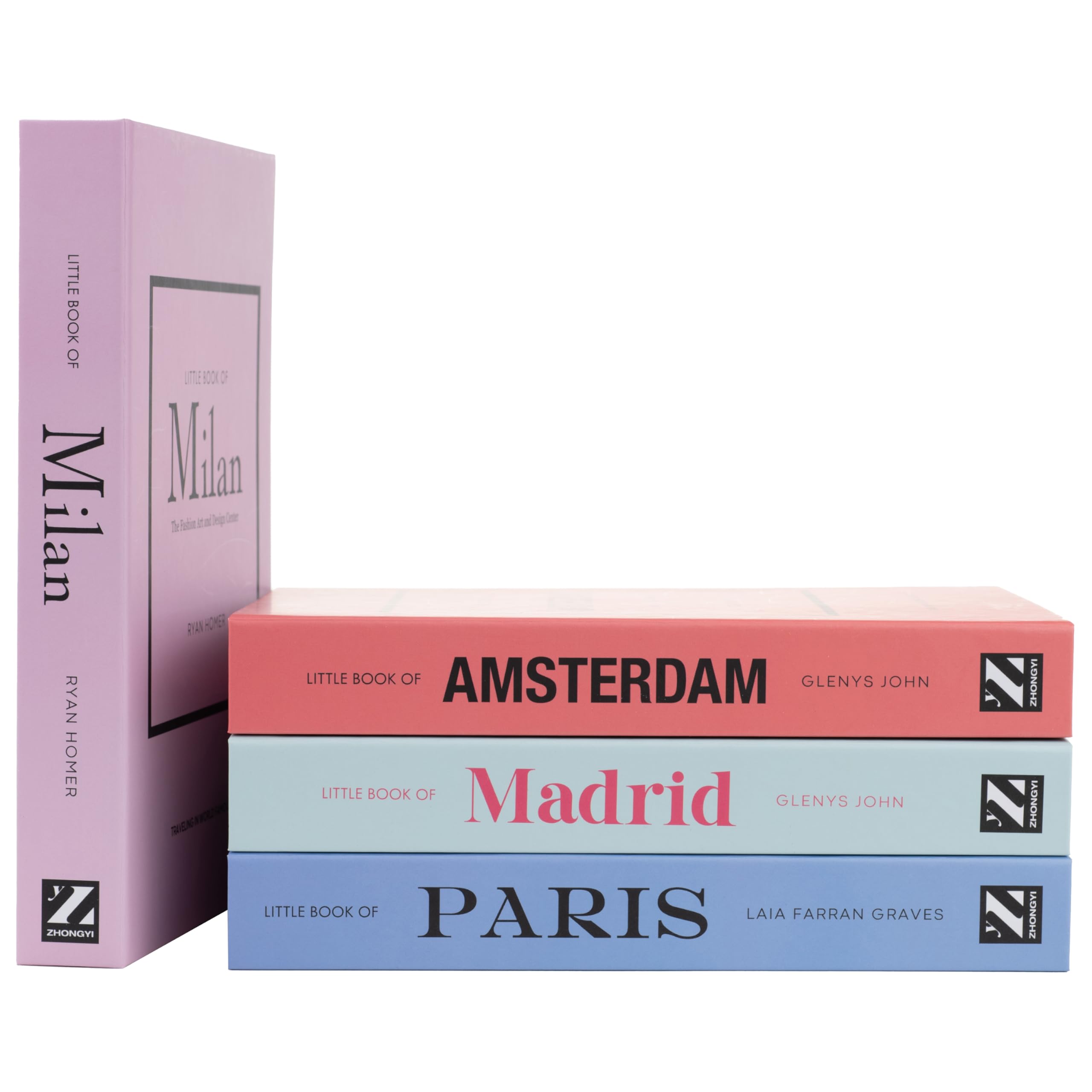 Decorative Book Boxes 4pcs