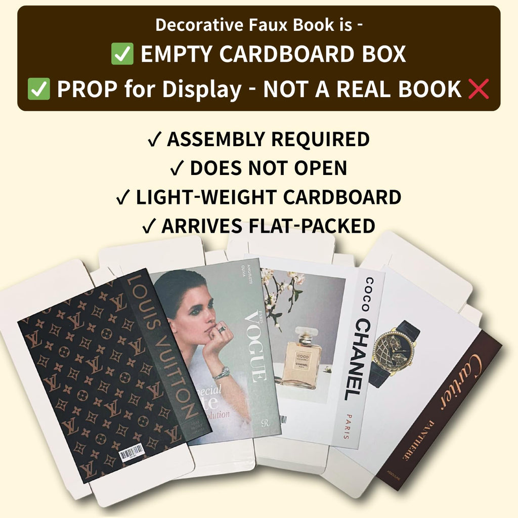 Decorative Book Boxes 4pcs