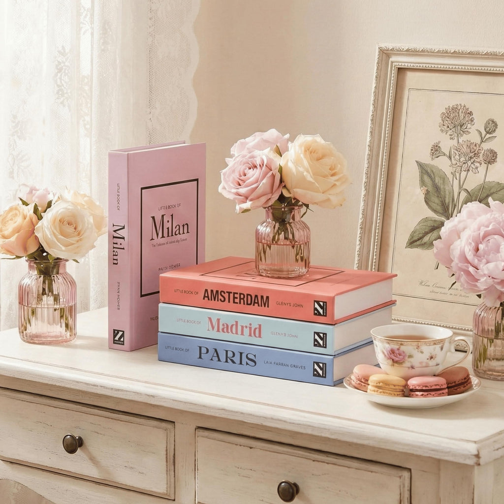 Decorative Book Boxes 4pcs