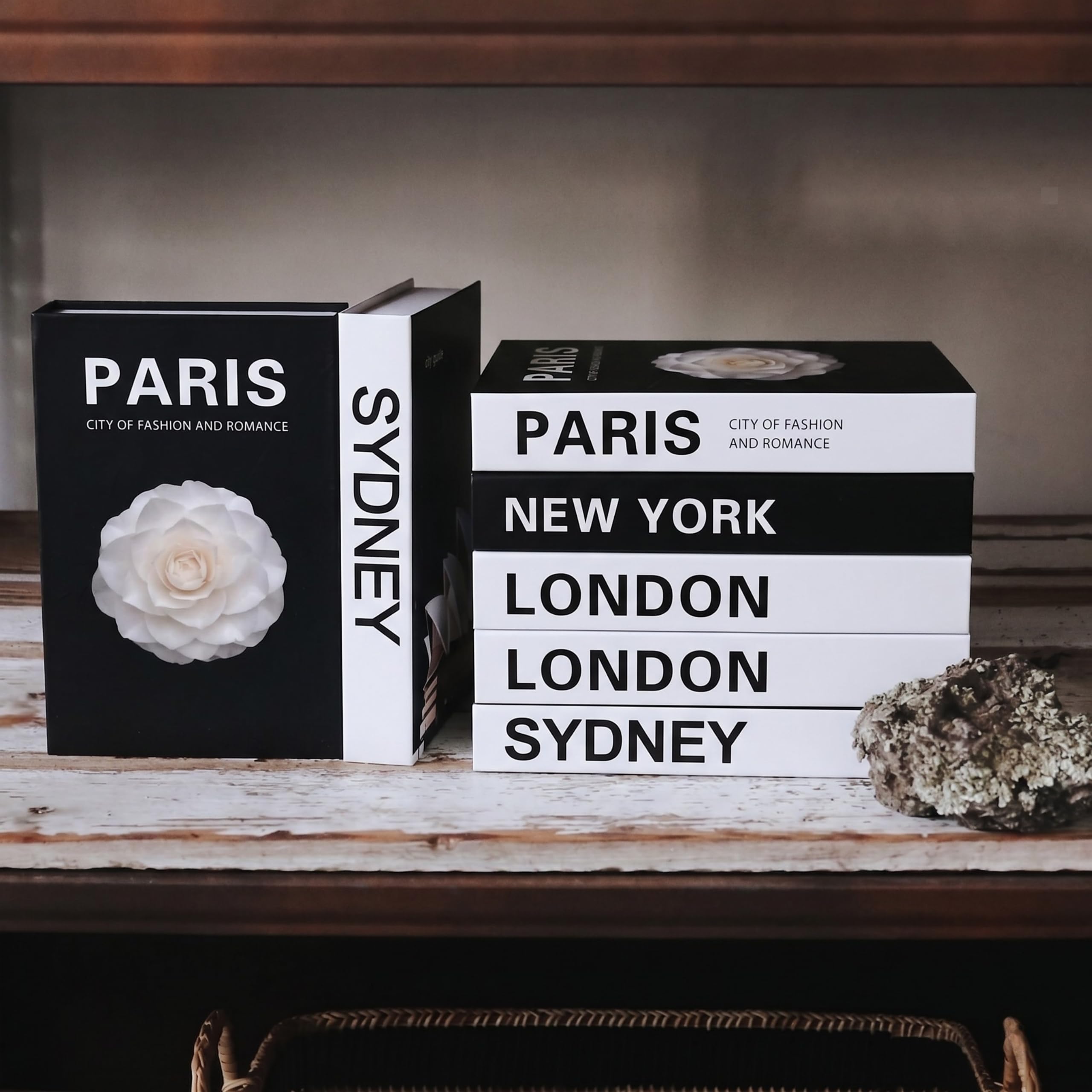 Decorative Book Boxes 4pcs