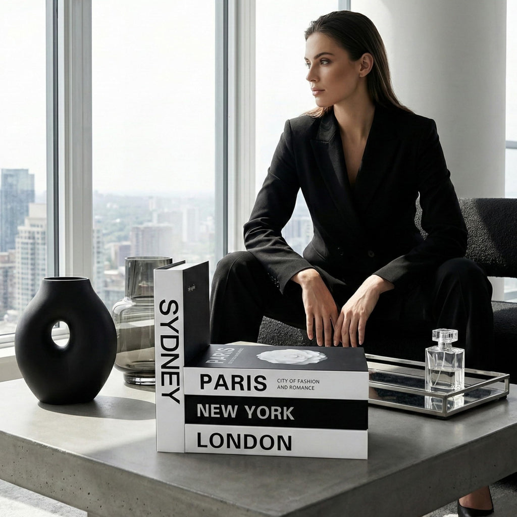 Decorative Book Boxes 4pcs