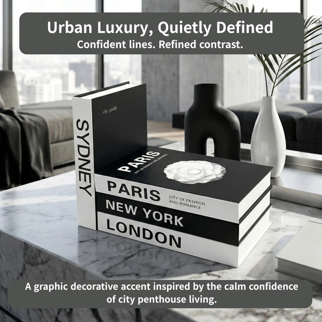 Decorative Book Boxes 4pcs