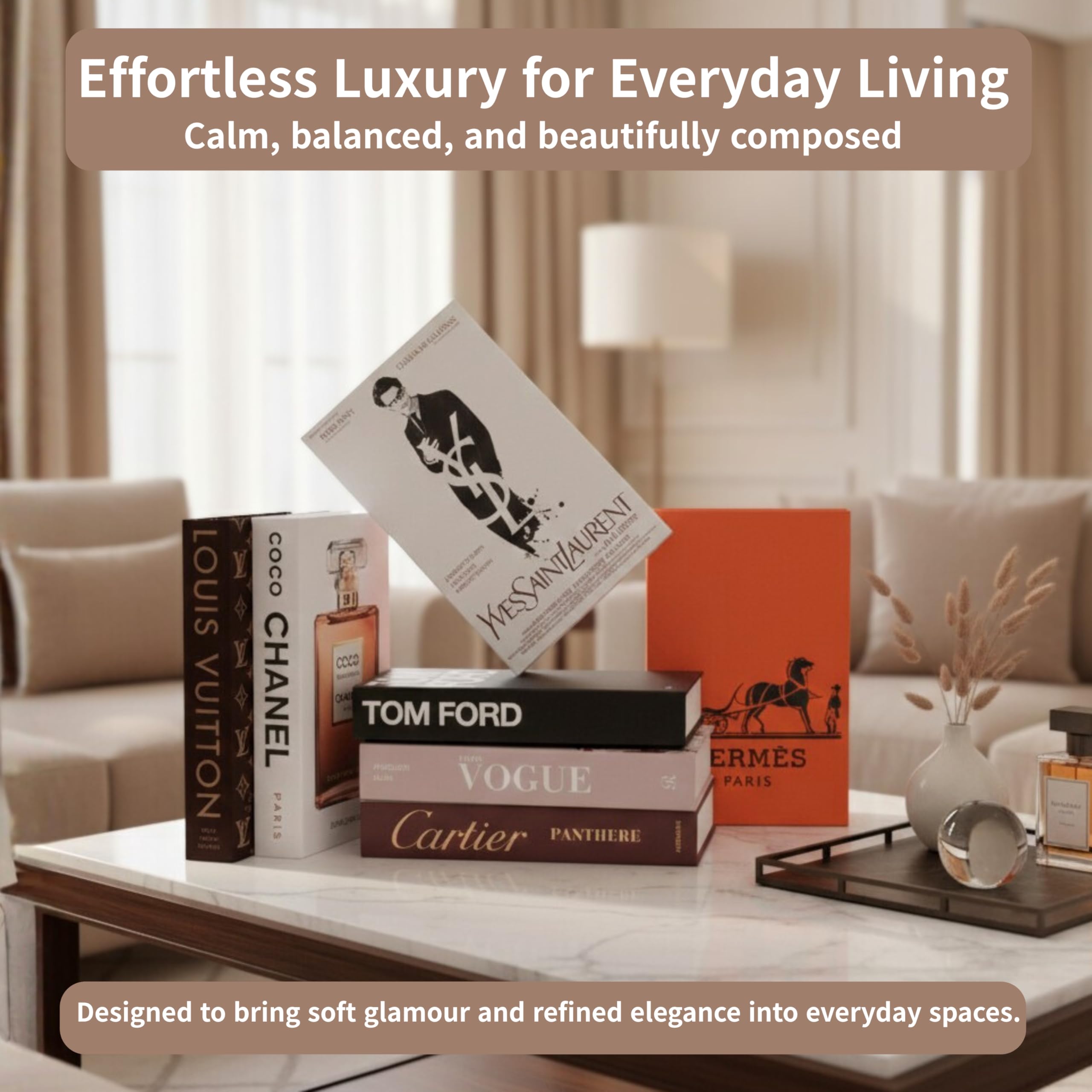 Decorative Book Boxes 4pcs