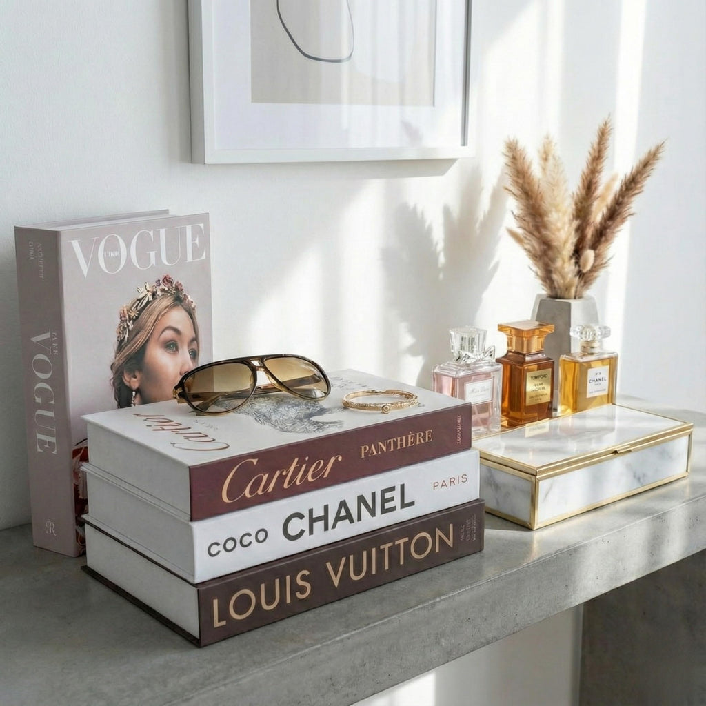 Decorative Book Boxes 4pcs