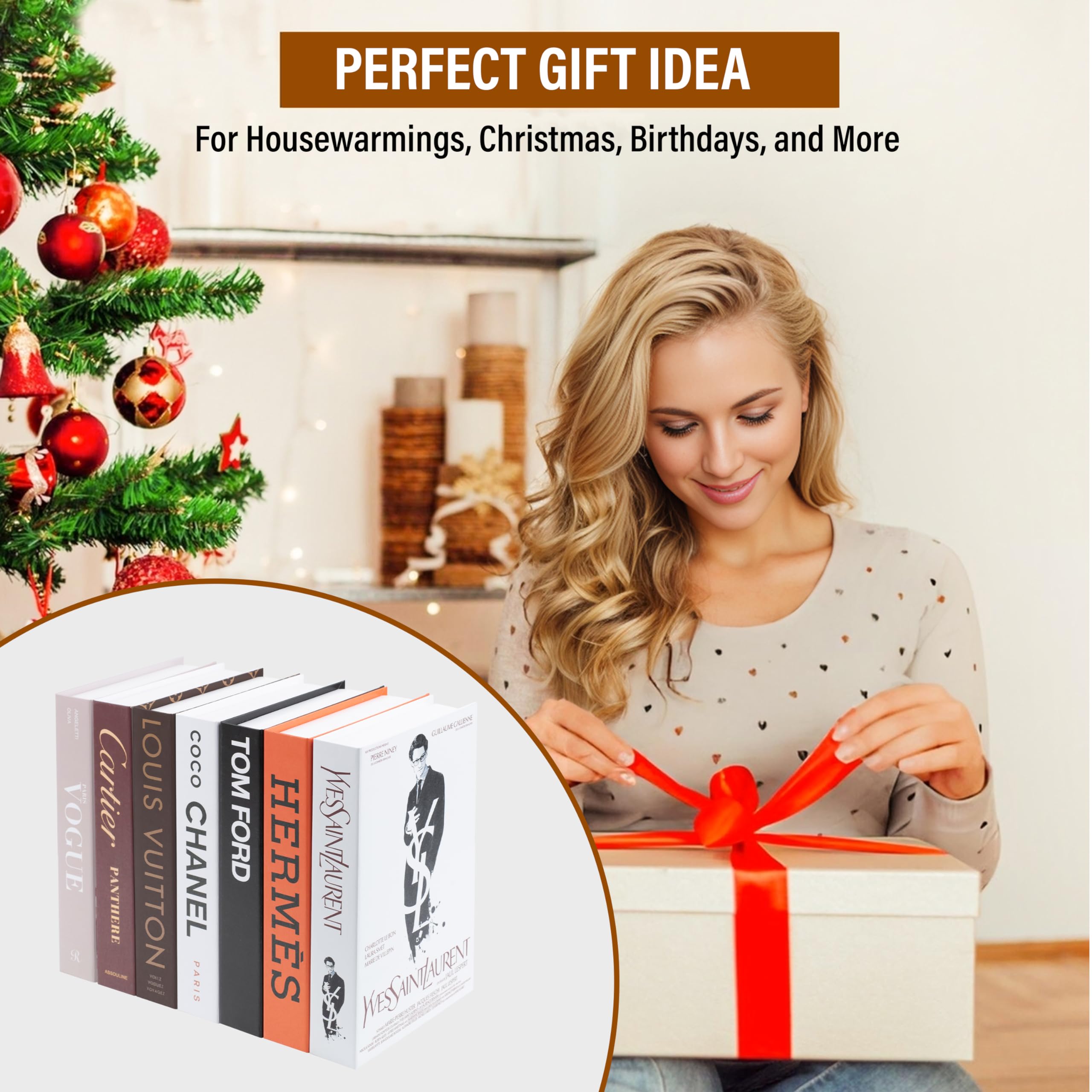 Decorative Book Boxes 4pcs