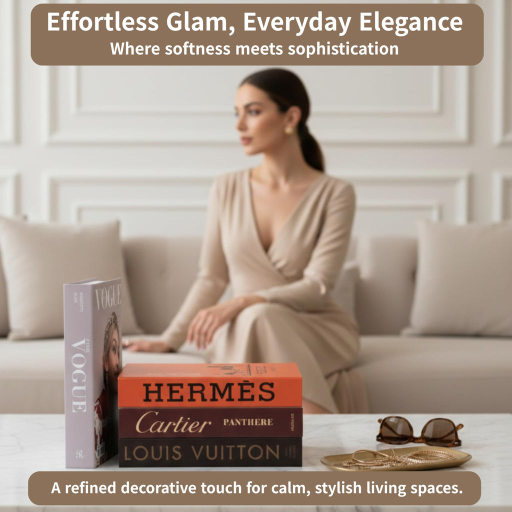 Decorative Book Boxes 4pcs