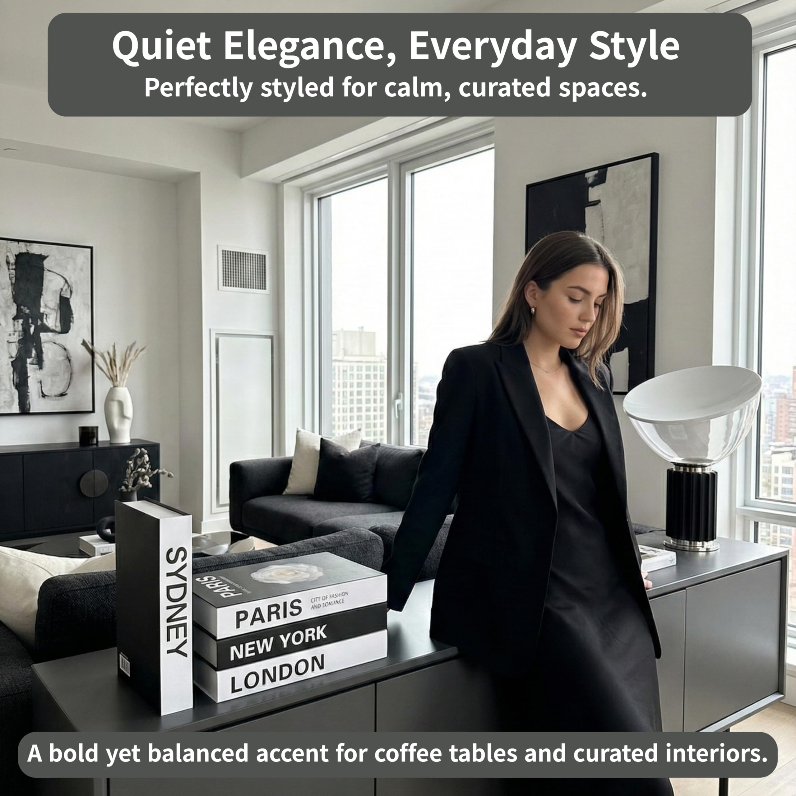 Decorative Book Boxes 4pcs