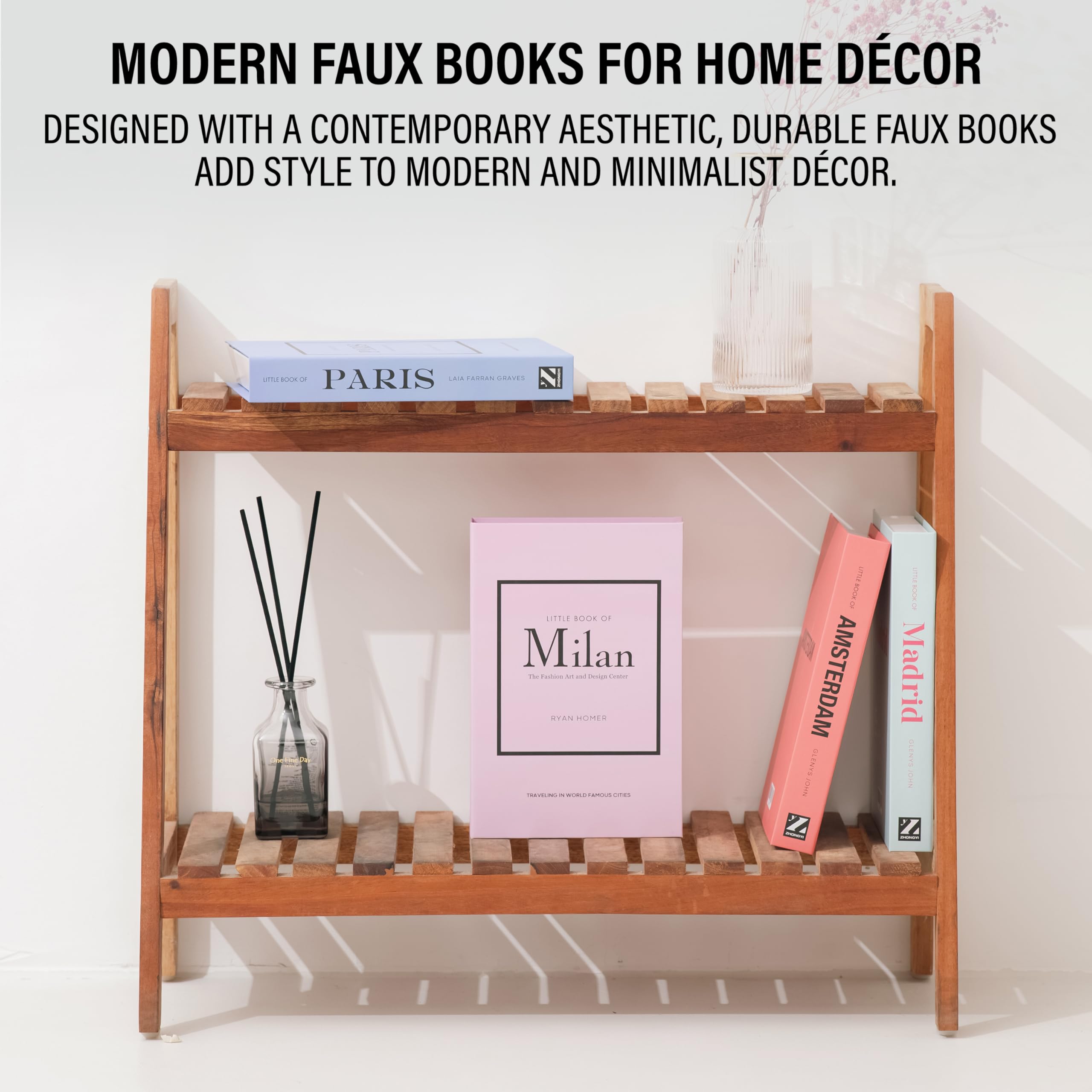 Decorative Book Boxes 4pcs